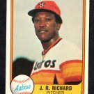 Houston Astros J.R. Richard 1981 Fleer Baseball Card #56 nr mt