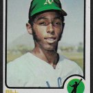 Oakland Athletics Bill North RC Rookie Card 1973 Topps #234 ex/nm Oakland Athletics Bill North RC Rookie Card 1973 Topps #234 ex/nm