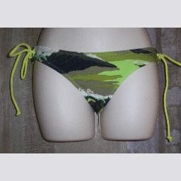NWT Old Navy Green Camouflage Side Tie Bikini Bottoms M