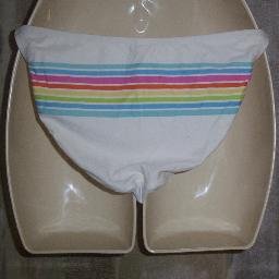 NWT Old Navy High Waist Striped Back Bikini Bottoms M