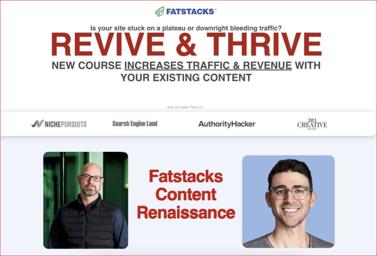 Tony Hill &acirc;�� Fatstacks Content Renaissance