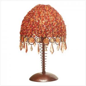 &acirc;��Autumn Splendor&acirc;�� Beaded Table Lamp