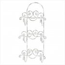 Distressed White Towel Holder
