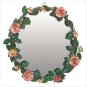 Hand-Painted Rose Garland Mirror