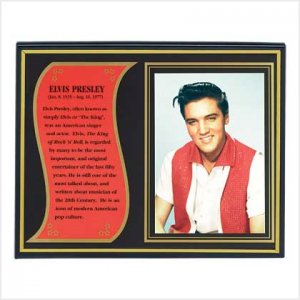 Elvis Biography Plaque