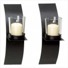 Mod-Art Candle Sconce Duo