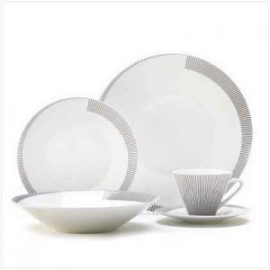Tuxedo Stripe Dinnerware Set