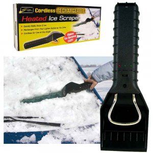 Cordless snow scrapper