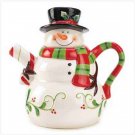 Holly Jolly Snowman Teapot