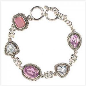 Pink Teardrop Bracelet