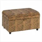 Luscious Leopard Storage Ottoman