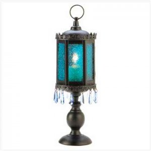 Exotic Azure Pedestal Lantern
