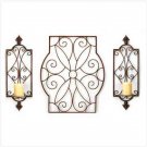 Scrollwork Wall Sconce Trio