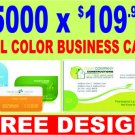 5000 Full Color Business Cards