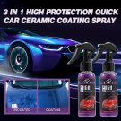 3 in 1 High Protection Quick Car Coat Ceramic Coating Spray Hydrophobic 100ML US