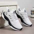 Men's Breathable Knit Running Shoes – Lace-Up Soft Sole Sneakers for Outdoor Jogging & Training