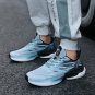 Men's Breathable Knit Running Shoes &acirc;�� Lace-Up Soft Sole Sneakers for Outdoor Jogging & Training
