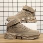 Men's Mid-Top Sports Shoes &acirc;�� Lace-Up Hiking Sneakers with Thick Sole for Outdoor & Mountaineering