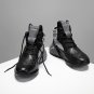 Men&acirc;��s High-Top Sneakers &acirc;�� White & Blue, Non-Slip PVC Sole, Lace-Up, Casual & All-Season Comfort