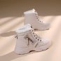 Women&acirc;��s Winter Snow Boots, Mid-Calf, Lace-Up, Faux Fur Trim, Non-Slip TPU Sole, Adjustable Straps
