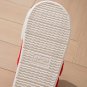Warm Plush Winter Slippers for Women & Men, Thick Sole, Cozy Red-White Holiday Design