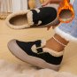Women&acirc;��s Winter Fleece-Lined Slip-On Boots &acirc;�� Warm, Non-Slip PU Sole, Round Toe Winter Booties