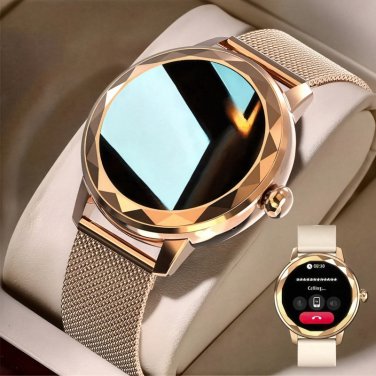 2025 Women&acirc;��s Smart Watch Call Answering, Fitness & Calorie Tracker, USB Charging, Android/iPhone