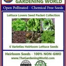 Lettuce Seeds Lovers Packet Collection 6 Varieties Fresh Garden