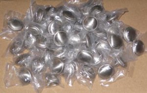 Knobs : Satin Nickel Kitchen / Bath Cabinet Knob Pulls (50pcs) - Brand New