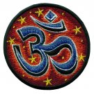 Aum om infinity hindu trance embroidered applique iron-on patch applique T-40