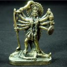 Hindu devi Kali dark goddess brass figurine statue new 1.75 X 2.5" C-46 FREE WORLDWIDE DELIVERY!