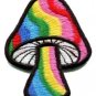 Mushroom retro 70's hippie love peace weed applique iron-on patch S-54