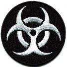 Biohazard symbol sign danger poison toxic warning applique iron-on patch S-241
