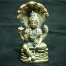 Hindu Narai Vishnu indian yoga trance brass figurine statue new 1.25" X 2.13"