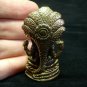Hindu Narai Vishnu indian yoga trance brass figurine statue new 1.25" X 2.13"