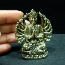 Guan Yin Guanyin Kuan Yim buddhist buddhism brass amulet new 2.5" X 3"