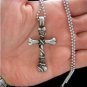 Wholesale lot 12 bone cross goth occult horror new pewter pendants