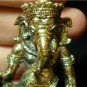 Hindu god Ganesh hinduism trance yoga brass amulet statue 1.25" X 2.25" E-15