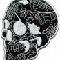 Skull tattoo horror biker goth emo punk rock metal applique iron-on patch S-255