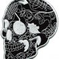 Skull tattoo horror biker goth emo punk rock metal applique iron-on patch S-255