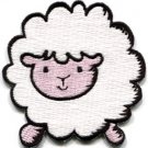 Sheep lamb ewe fun retro applique iron-on patch S-206