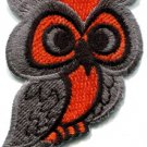 Owl bird of prey hoot animal wildlife applique iron-on patch S-290