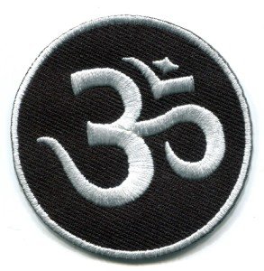 Aum om infinity hindu hinduism yoga indian trance applique iron-on patch S-1