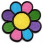 Flower power hippie retro boho applique iron-on patch Small S-116