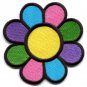 Flower power hippie retro boho applique iron-on patch Small S-116
