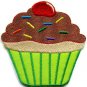 Cupcake retro fairy cake cup sweets desert applique iron-on patch S-204