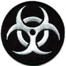 Biohazard symbol sign danger poison toxic warning applique iron-on patch S-241