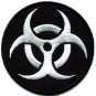 Biohazard symbol sign danger poison toxic warning applique iron-on patch S-241