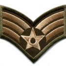 Army military insignia rank war biker retro applique iron-on patch S-90