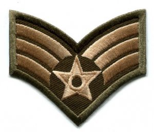 Army military insignia rank war biker retro applique iron-on patch S-90
